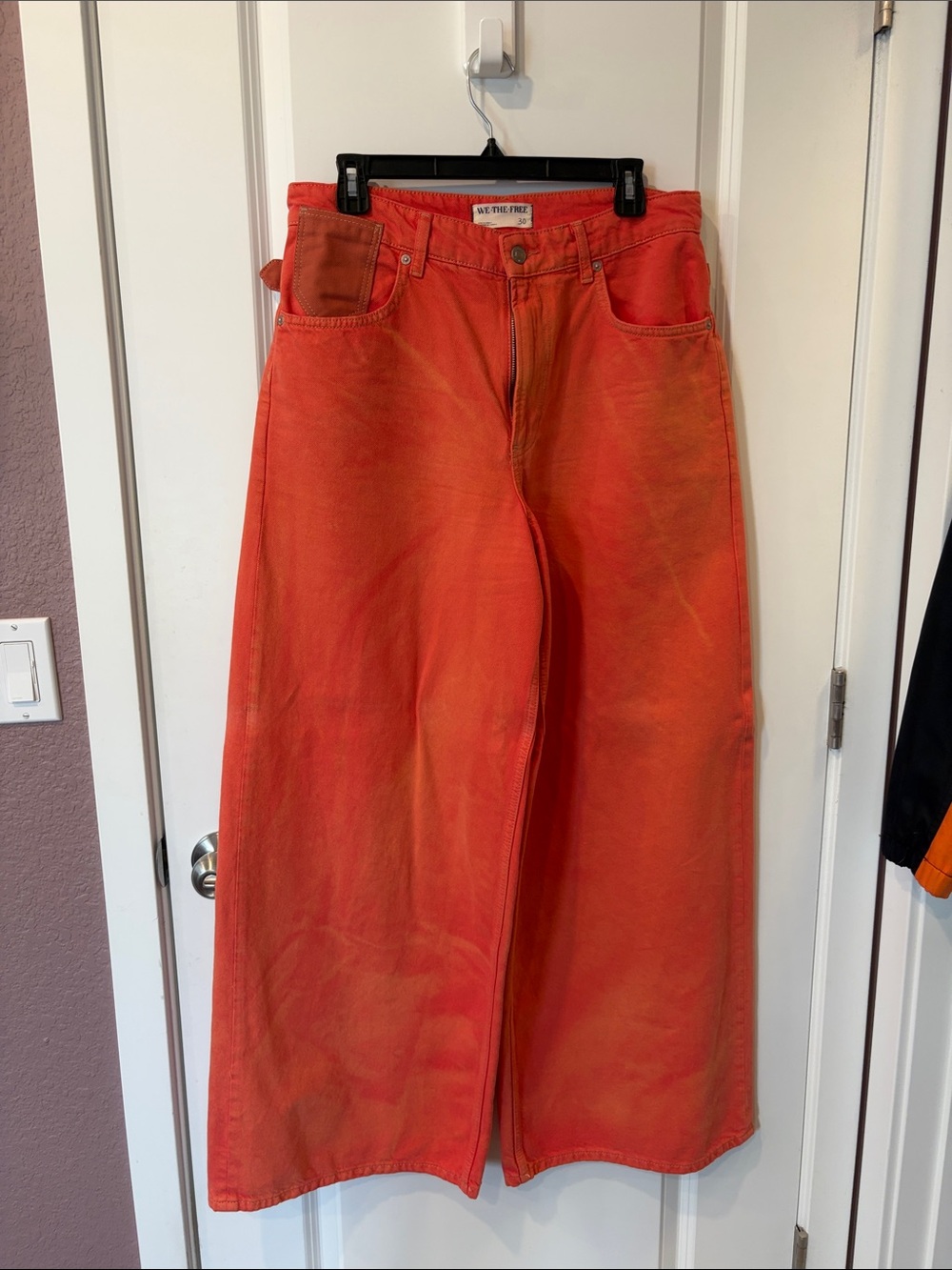 We The Free Wide-Leg Jeans in Orange